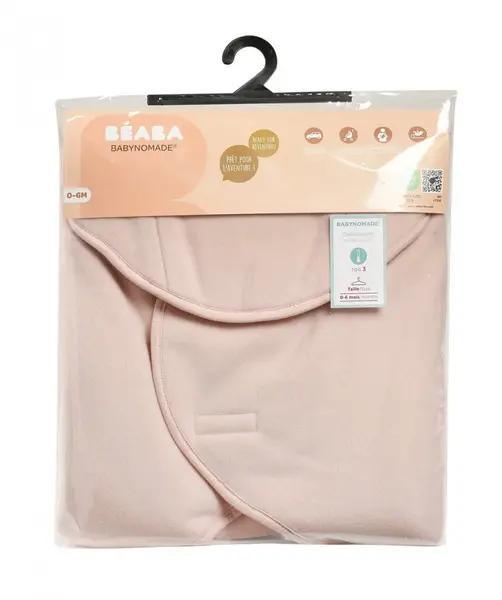 Paturica de infasat BabyNomade 0-6 luni Dusty Rose