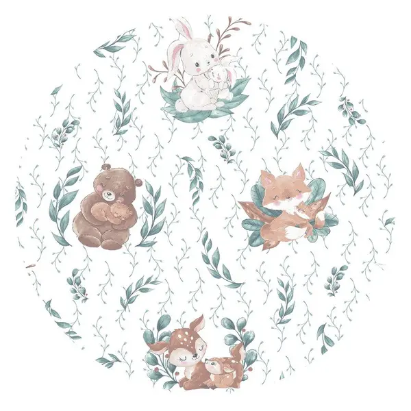 Paturica de infasat multifunctionala MimiNu cu volanase 75x75 cm Lulu NaturalMint