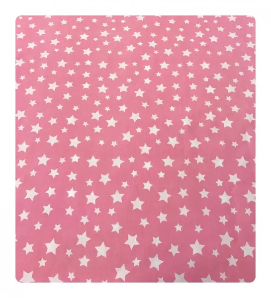 Paturica dubla de vara bebelusi DeLuxe 98x78 cm Stelute pe roz