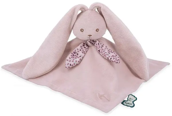 Păturică pentru bebeluși pentru alintat Kaloo - Iepuraș, 30 cm, roz