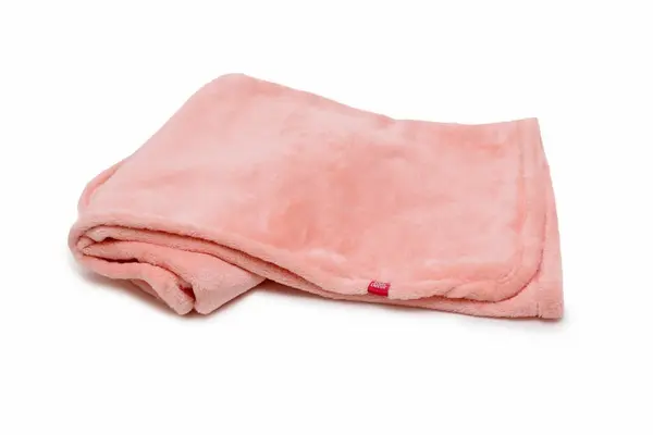 Paturica pufoasa de plus KidsDecor 100x120 cm din polyester Roz