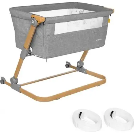 Patut 3 in 1 co-sleeping Skiddou Natt, Normandic Wood, Wood-gri