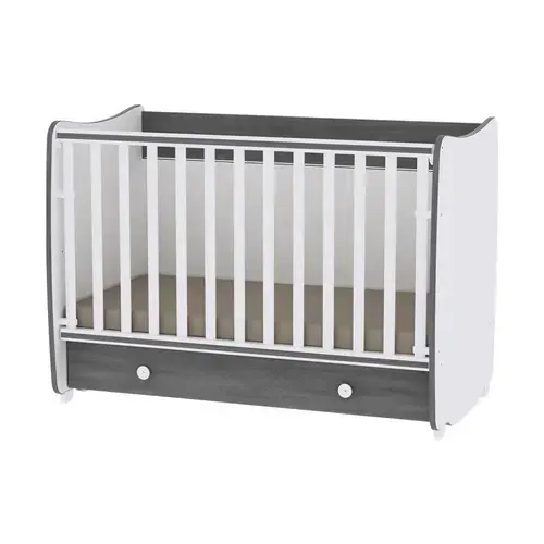 Patut balansoar Lorelli Dream White Vintage Grey, 60 x 120 cm, transformabil