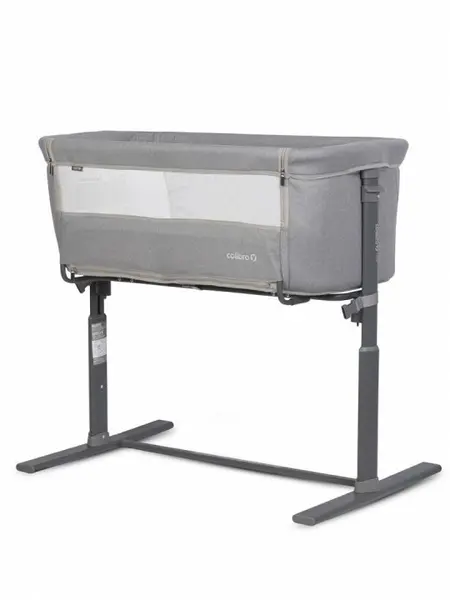 Patut Co-Sleeper 2 in 1 pentru copii Colibro Nap Bassinet, cu saltea inclusa, inaltime reglabila pe 9 nivele si unghi de inclinare de 30 de grade, dimensiuni 90 x 58 cm, Dove
