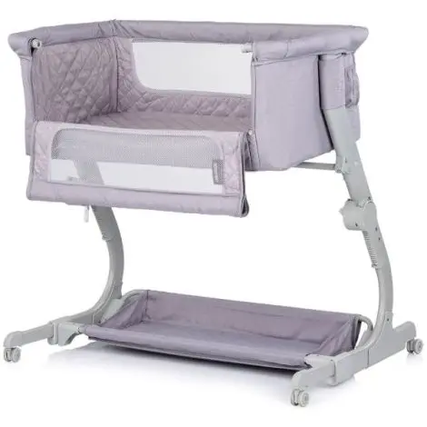 Patut co-sleeper Chipolino Eleganza cu laterala culisanta cloud