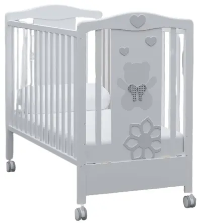 Pătuț pentru bebeluși Bambino Casa - Felice, grigio