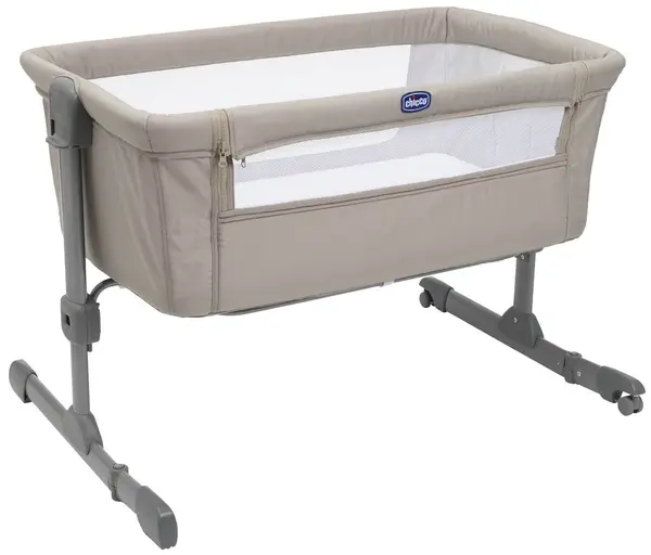 Pătuț pentru bebeluși Chicco - Next 2 Me, Essential, bej