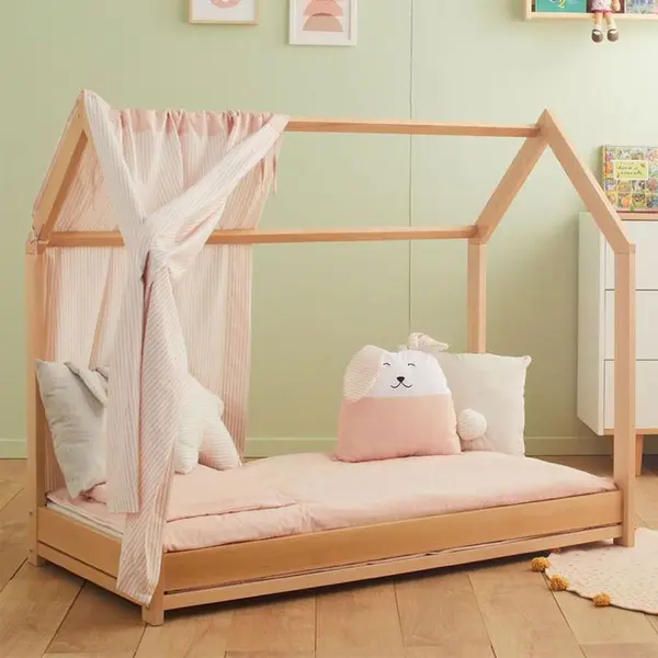 Patut pentru bebeluși cu barieră Italbaby - Nanan, Montessori, Natural