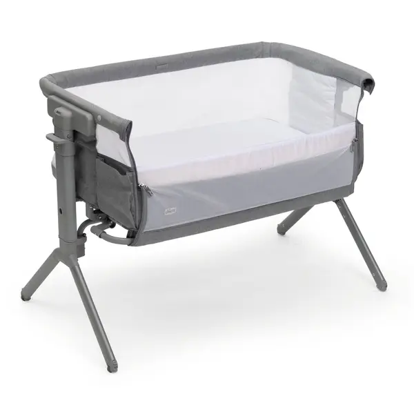 Patut pentru copii co-sleeping Chicco Next2Me Armonia, Steel (Gri deschis), 0luni+