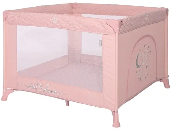 Pătuț pentru dormit și joacă Lorelli Premium - Sunny Playground, Rose Star