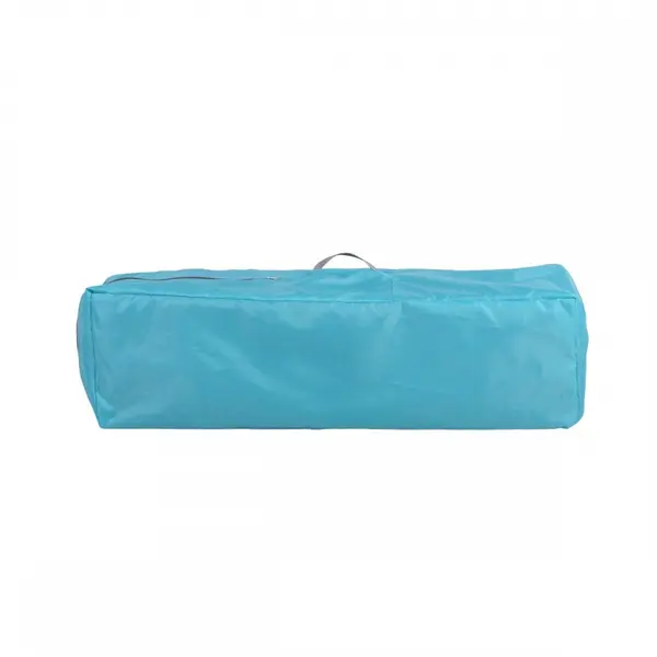 Patut pliabil Cangaroo Africa turquoise cu un nivel, usita cu fermoar, geanta de transport si saltea incluse
