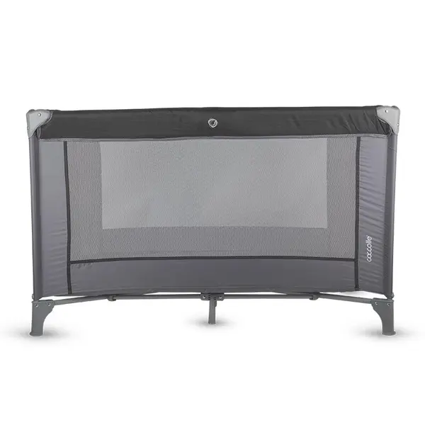 Patut pliabil cu un singur nivel de inaltime Coccolle Notte, Geanta transport inclusa, Dimenisune interioara 120x60 cm, Ideal pentru calatorii, Foarte compact la pliere, Greystone