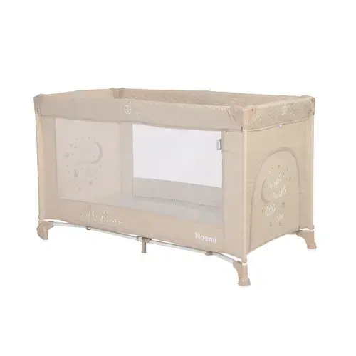 Patut pliabil Lorelli, Noemi, 1 nivel, 120x60 cm, Fog Beige Star