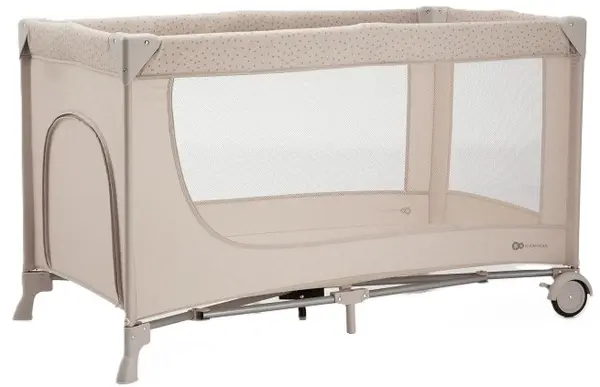 Pătuț pliabil pentru copii Kinderkraft - Joy Simple 2, Beige