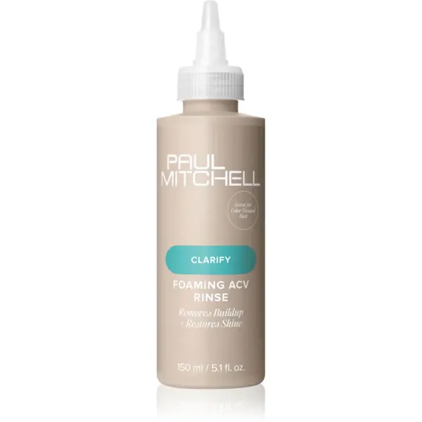 Paul Mitchell Clarify Foaming ACV Rince gel exfoliant delicat pentru păr 150 ml