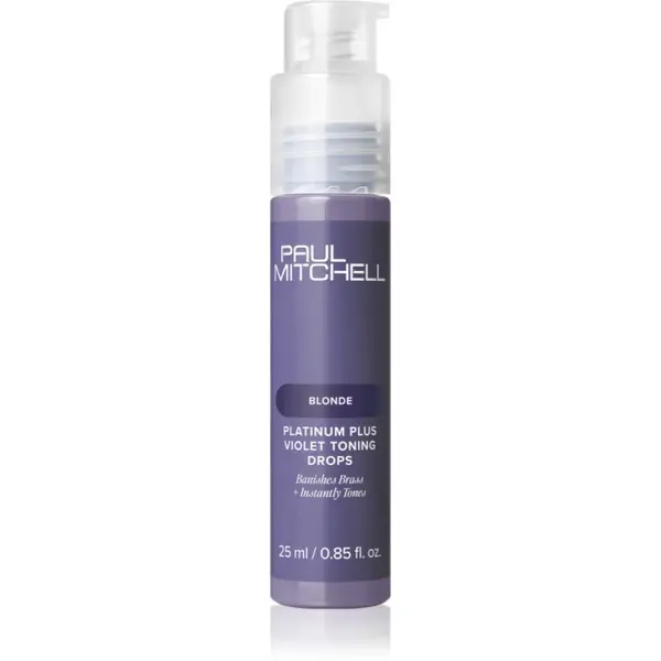 Paul Mitchell Platinum Plus Violet Toning Drops picături neutralizeaza tonurile de galben 25 ml