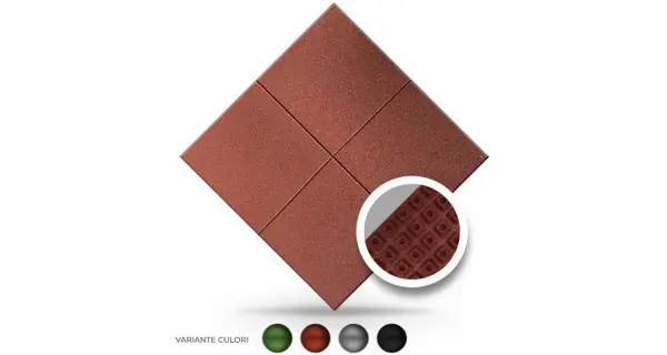 Pavele cauciuc alveolare pentru nisip 100x100x 4,5 cm