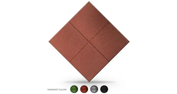Pavele cauciuc plane pentru beton 100x100x3cm