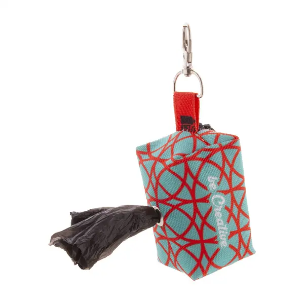 Pavesave dispenser pungi pentru deșeuri de câini, RPET, personalizat - negru