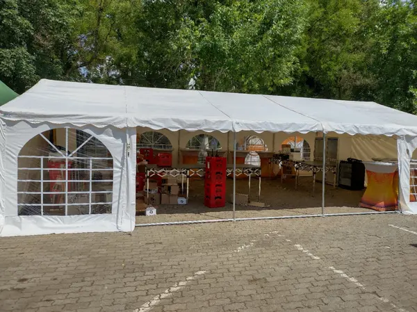 Pavilion - cort demontabil MARQUEE CombiTents 6x10m - 3 in 1 - culoare alb PVC 500g