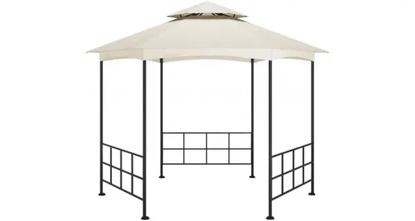Pavilion cu pereti laterali, crem, 3,1x2,7 m
