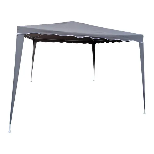 Pavilion de gradina, Gazebo, Gri inchis, 300x300x250 cm