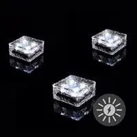 Paviment din sticla cu iluminare LED - 9.5x9.5x4.5 cm