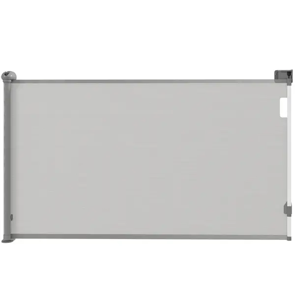 PawHut Bariera retractabila pentru caine de la 0 la 149 cm cu blocare automata - gri | Aosom Romania