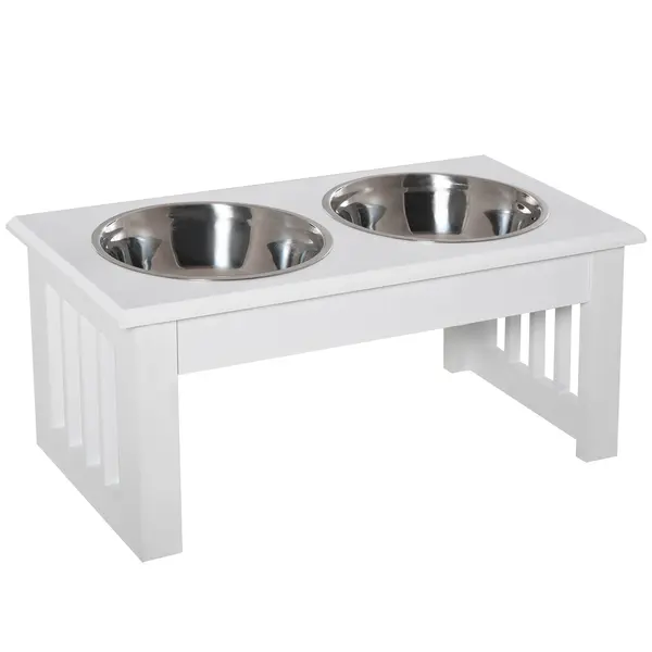 PawHut boluri hrana animale, suport inclus, 44x24x15cm | Aosom Romania