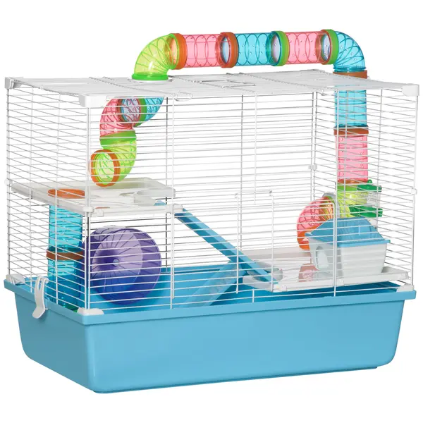 PawHut cusca mare pentru hamsteri, din otel, 59x36x47cm | Aosom Romania