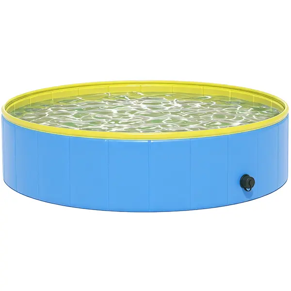 PawHut Piscină pliabilă pentru câini pentru rase mari și medii, cu podea antiderapantă pentru rațe, interior și exterior, 120x30cm | Aosom Romania