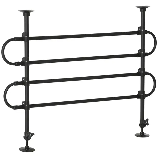 PawHut Separator Auto pentru Câini Reglabil din Oțel, Grilaj de Protecție Universal, Negru, Ideal pentru Siguranța Animalelor în Mașină | Aosom Romania