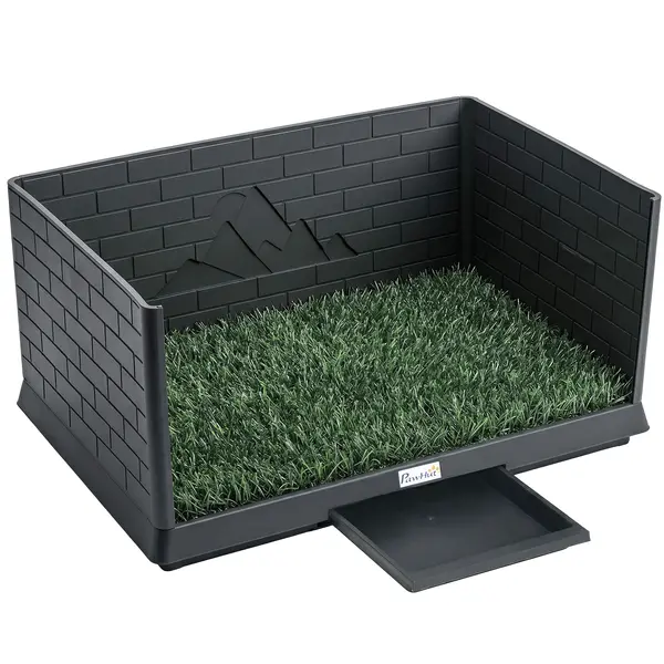 PawHut Toaletă pentru câini cu tavă detașabilă, 75 x 51 x 36,5 cm | Aosom Romania