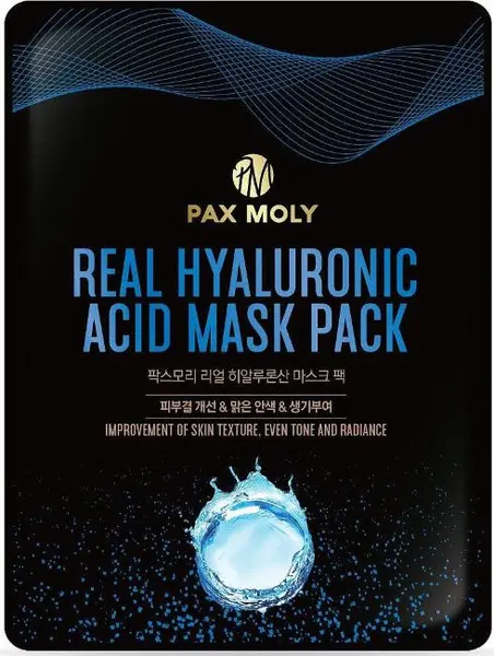 Pax Moly Mască de față folie cu acid hialuronic, 25 ml