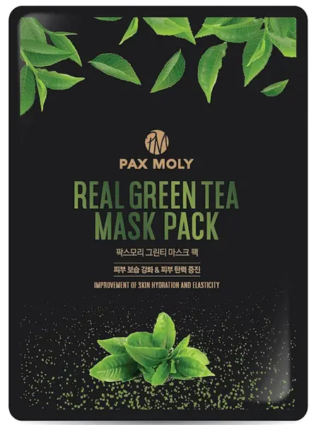 Pax Moly Mască de față folie cu ceai verde, 25 ml
