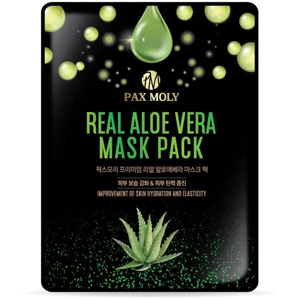 PaxMoly Real Aloe Vera Mask Pack Tonic facial cu aloe și BHA Volum 25 ml