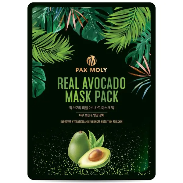 PaxMoly Real Avocado Mask Pack Mască de față cu avocado Volum 25 ml