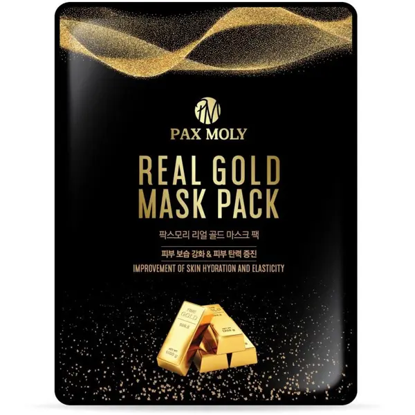 PaxMoly Real Gold Mask Pack Mască de față cu aur coloidal Volum 25 ml