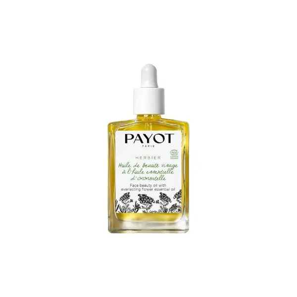 Payot Herbier Organic Face Beauty Oil With Everlasting Flower Essential Oil Ulei de față cu ulei esențial de Helichrysum Volum 30 ml