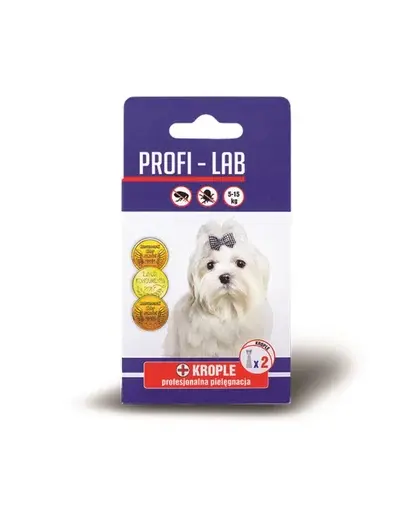 PCHEŁKA Profi-Lab Picaturi antipurici pentru caini 5-15 kg, 2x1.5ml, pe baza de ulei esential
