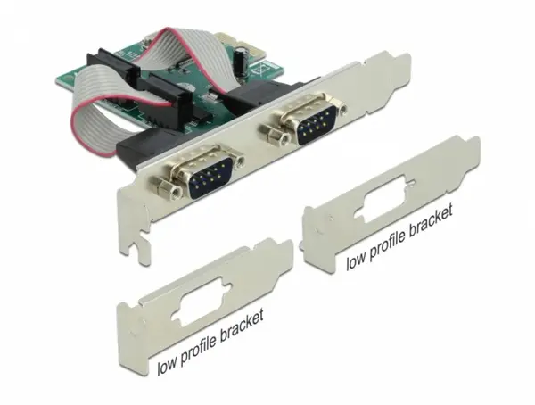 PCI Express la 2 x Serial RS-232, Delock 90007