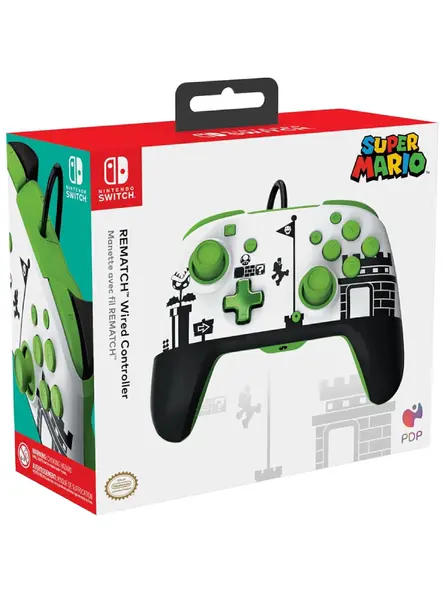 Pdp Rematch Wired Controller Super Mario Retro