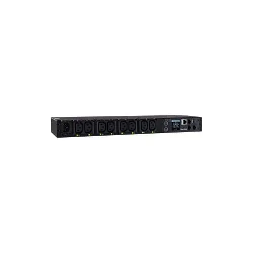 PDU pentru montaj in dulapul de server , CyberPower , PDU41004 16A 8 prize C13 2 prize C19 , negru