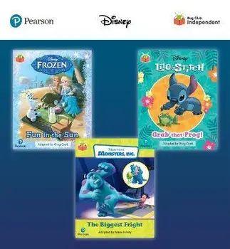 Pearson Bug Club Disney Reception Pack B, including decodable phonics readers for phases 2 and 3; Frozen: Fun in the Sun, Lilo and Stitch: Grab that Frog!, Monsters, Inc: The Biggest Fright/Catherine Baker