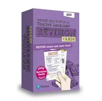 Pearson REVISE AQA GCSE (9-1) English Revision Cards. for home learning, 2022 and 2023 assessments and exams/***