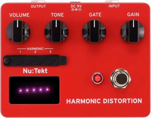 Pedal de distorsiune Korg - Nu:Tekt, HD-S Harmonic Distortion Kit, roșu