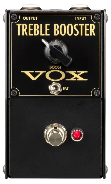 Pedal de trebler boost VOX - VTB-1, analogic, negru