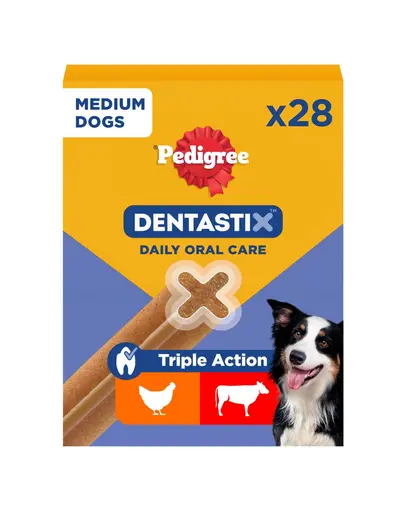 PEDIGREE DentaStix recompensa dentitie caini de talie medie 28 buc