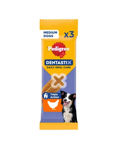 PEDIGREE DentaStix tratament dentar caini rase medii 3 buc - 77g