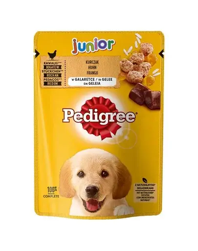PEDIGREE Junior Plic hrana cu pui si orez in aspic 100 g